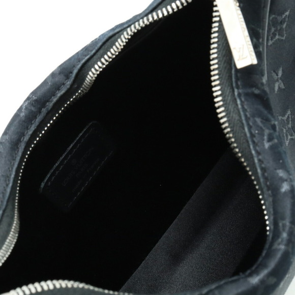 LOUIS VUITTON Black Monogram Leather Pouch - Picture 6 of 8